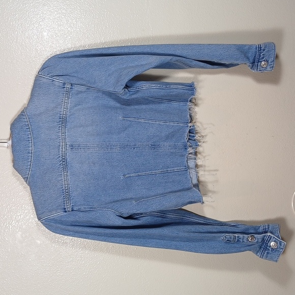 Paige Cropped Pacey Denim Jacket XS - Picture 3 of 14